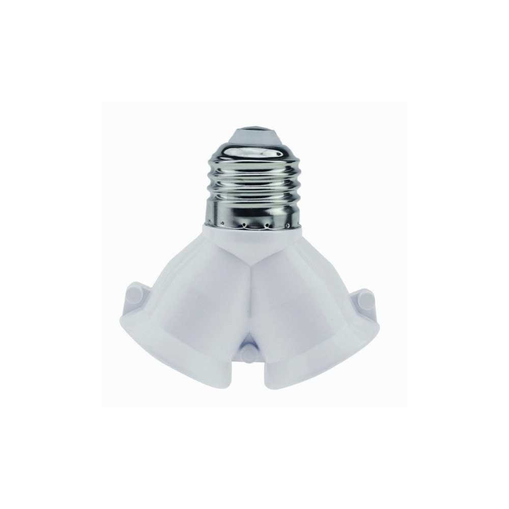 E27 į 2x E27 dalytuvo adapteris - lemputės adapteris - 1 in 2