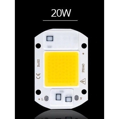 LED COB 20W - 230V - šalta balta šviesa - halogeniniams ir