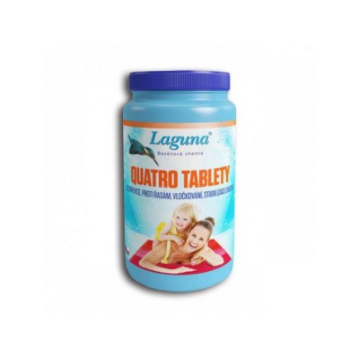 Quatro tabletės LAGUNA 1kg-Baseinų chemikalai