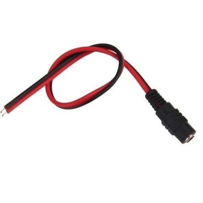 Nuolatinės srovės 5,5/2,1 mm maitinimo lizdas ant kabelio - 220