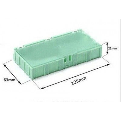 SMD komponentų laikymo dėžutė - 125x63x21 mm su dangčiu -