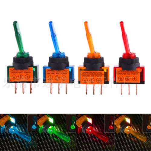 Klavišinis jungiklis - bistabilus - ASW-13D - 20A - 12V - 3