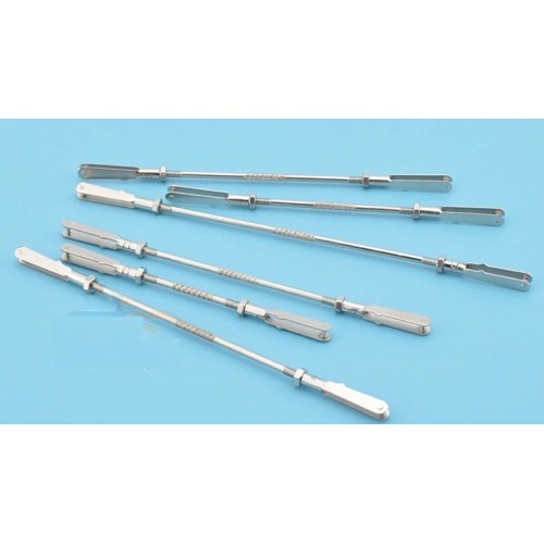 Tiesus stūmimo strypas su sriegiu 135 mm - 2x metalinis