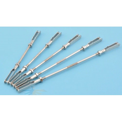 Tiesus stūmimo strypas su sriegiu 135 mm - 2x metalinis