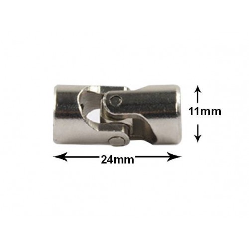 24x11 mm kardaninė jungtis - 5/5 mm ašiai - robotams kurti