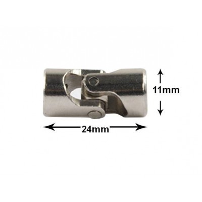 24x11 mm kardaninė jungtis - 5/5 mm ašiai - robotams kurti