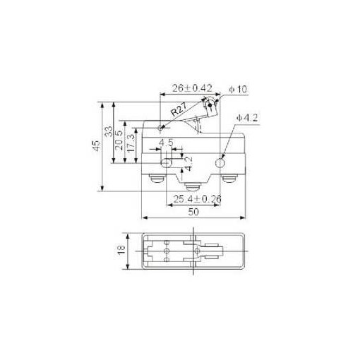 Ribinis jungiklis 15A - 380 VAC - LXW5-11G2 - 40 mm svirtis su