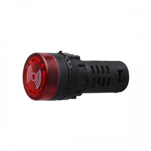 LED švilpukas šviečia raudonai - AD16-22SM - kontrolinė