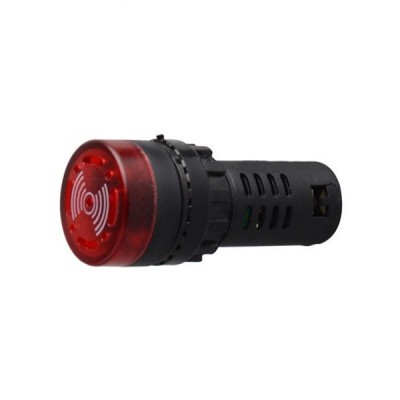 LED švilpukas šviečia raudonai - AD16-22SM - kontrolinė