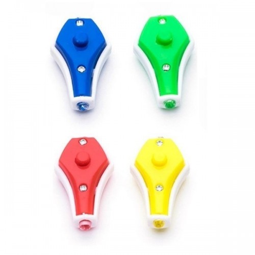 Mini UV LED žibintuvėlis su raktų žiedu - mėlyna šviesa -