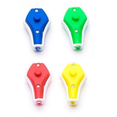 Mini UV LED žibintuvėlis su raktų žiedu - mėlyna šviesa -