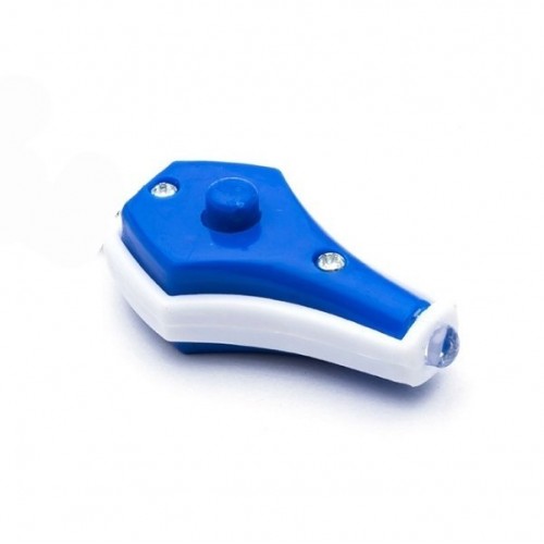 Mini UV LED žibintuvėlis su raktų žiedu - mėlyna šviesa -