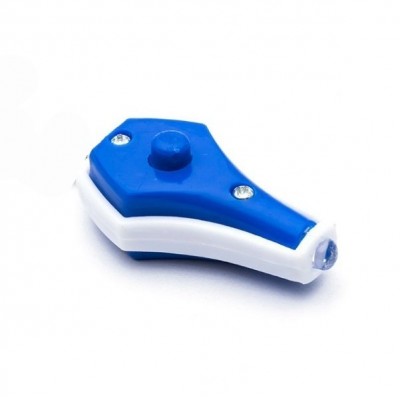 Mini UV LED žibintuvėlis su raktų žiedu - mėlyna šviesa -