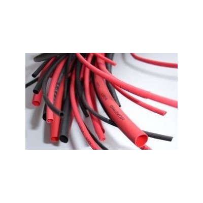 Termo susitraukiantis vamzdelis Ø12mm 1mb - juoda - lankstus -