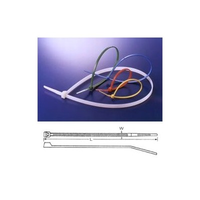 ZIP-250x3,5 mm nailoninis kabelių raištis su užraktu -