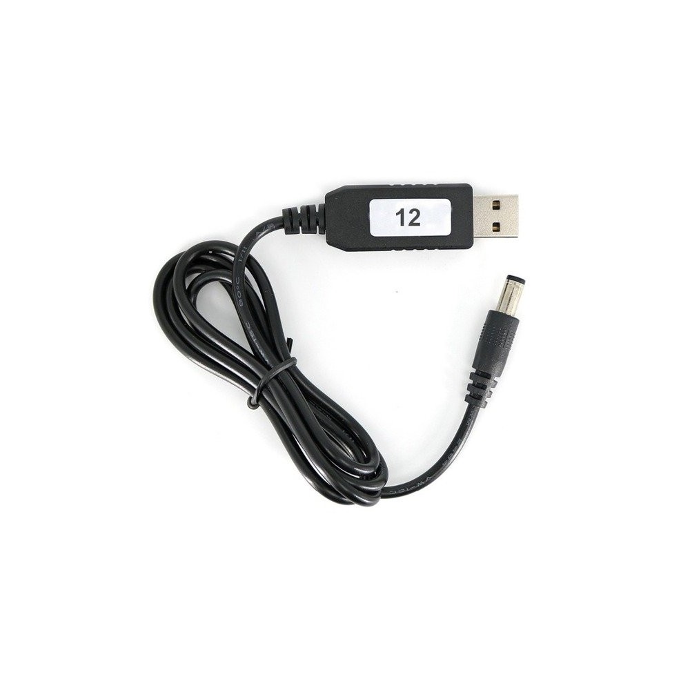 12 V maitinimas iš USB kištuko - nuo 5 V iki 12 V - DC 5,5/2,1