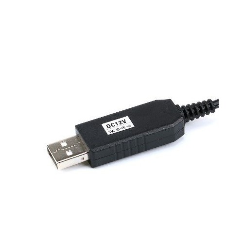 12 V maitinimas iš USB kištuko - nuo 5 V iki 12 V - DC 5,5/2,1