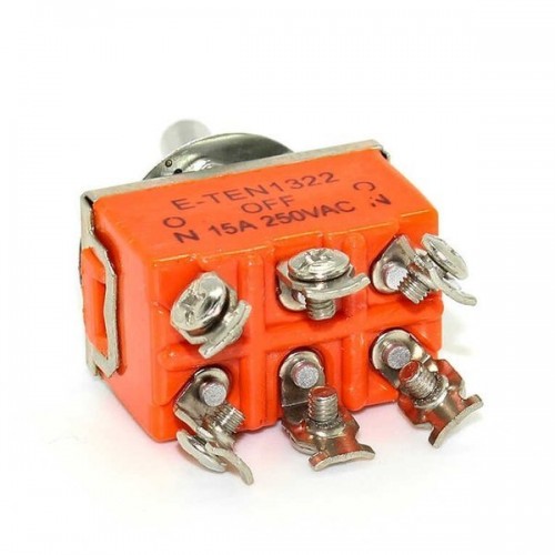 Klavišinis jungiklis - E-TEN1322 - 15A - 250V - 3-pozicija - 6