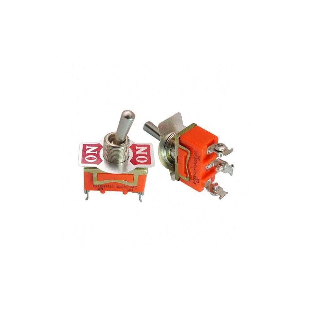 Klavišinis jungiklis - E-TEN1121 - 15A - 250V - 2-pozicija - 3