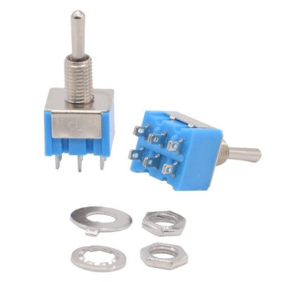 Klavišinis jungiklis - 6A - 125V - 2-pozicija - MTS-202 - 6