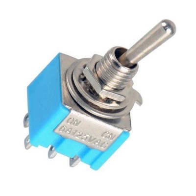 Klavišinis jungiklis - 6A - 125V - 2-pozicija - MTS-202 - 6