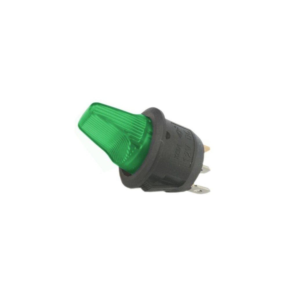Spiralinis jungiklis KCD1-101B žalia spalva - 230V - 3PIN