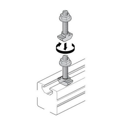 Varžtas su plaktukine galvute T - raktas - M5 x 16 mm - 10 vnt.