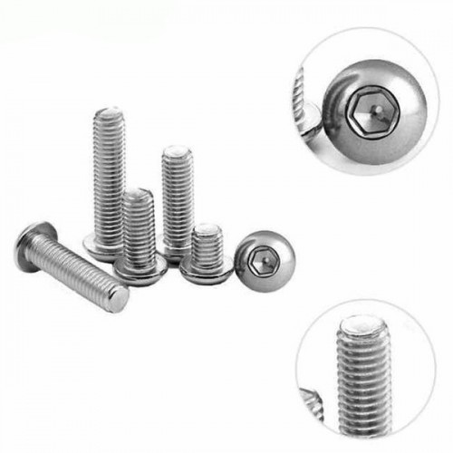 Allen varžtas su grybo galvute - M5 x 12 mm - 10 vnt.-