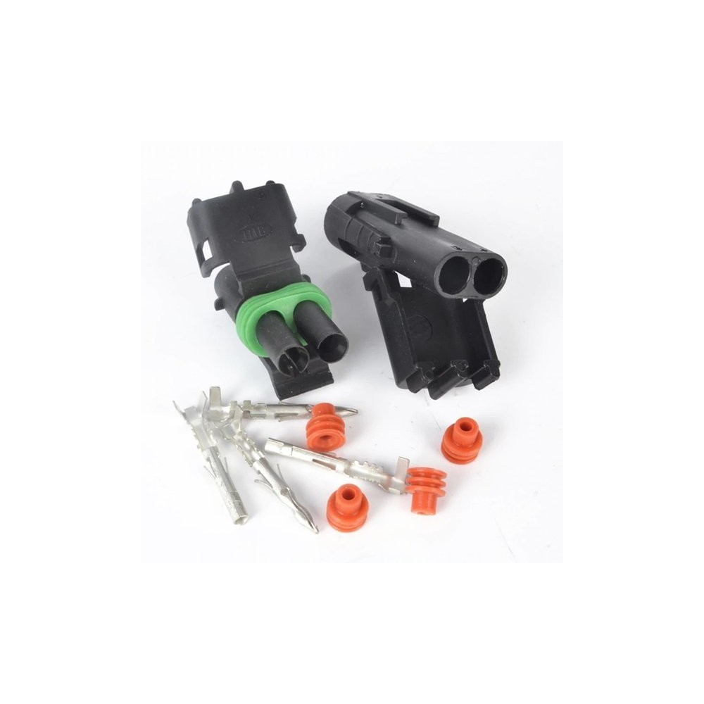 "Weatherpack" jungtis 2-PIN rinkinys - kištukas ir kištukinis