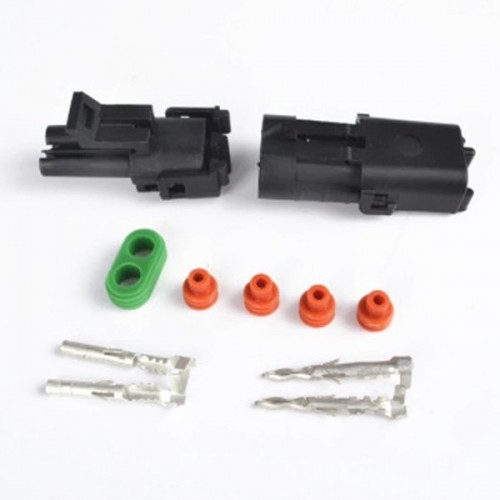 "Weatherpack" jungtis 2-PIN rinkinys - kištukas ir kištukinis