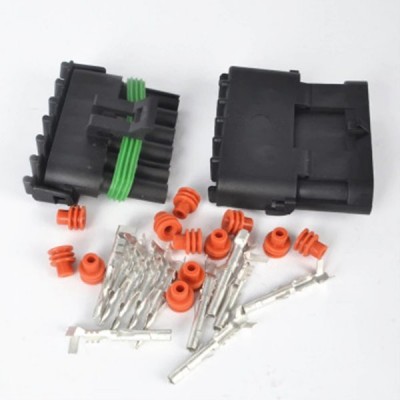 Weatherpack jungtis 6-PIN rinkinys - kištukas ir kištukinis