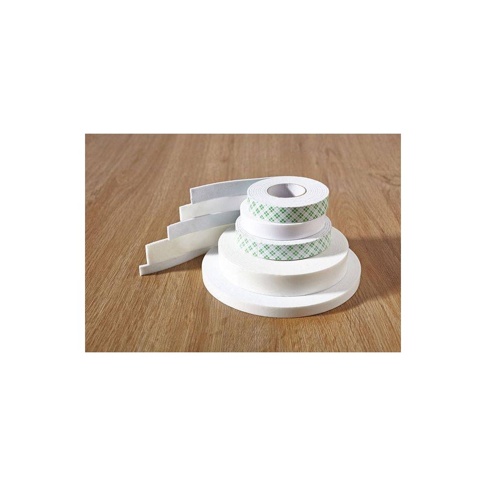 Dvipusė lipni juosta 10 mm x 5 m - 2,5 mm storio lipni Dvipusė lipni juosta 10 mm x 5 m - 2,5 mm storio lipni