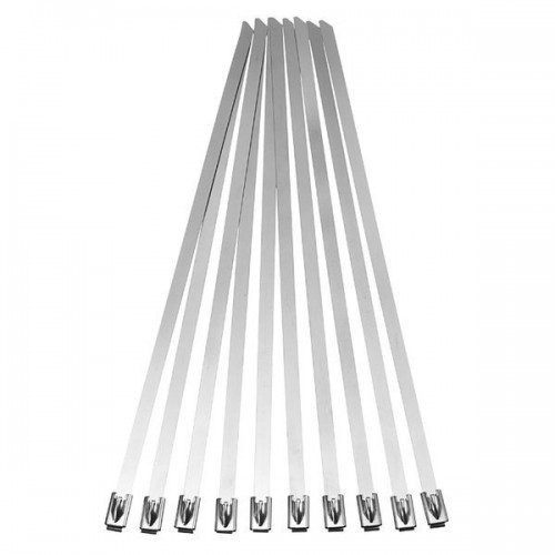 Plieninis spaustukas 300x4,6 mm - Metalinis trivetis - 10 Plieninis spaustukas 300x4,6 mm - Metalinis trivetis - 10