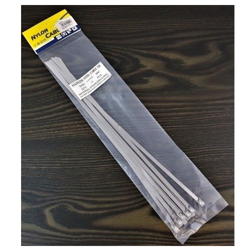 Plieninis spaustukas 300x4,6 mm - Metalinis trivetis - 10 Plieninis spaustukas 300x4,6 mm - Metalinis trivetis - 10