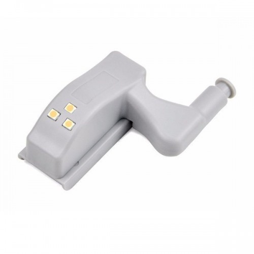 Automatinis LED apšvietimas spintelės durelių vyriams - šalta Automatinis LED apšvietimas spintelės durelių vyriams - šalta