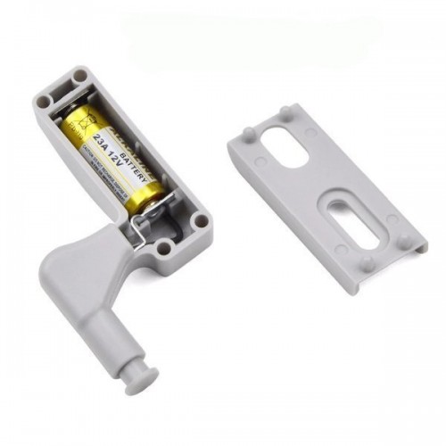 Automatinis LED apšvietimas spintelės durelių vyriams - šalta Automatinis LED apšvietimas spintelės durelių vyriams - šalta