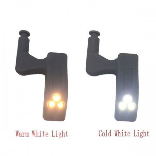 Automatinis LED apšvietimas spintelės durelių vyriams - šalta Automatinis LED apšvietimas spintelės durelių vyriams - šalta