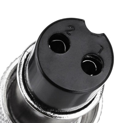 Pramoninė GX16 užsukama jungtis 2-PIN - kištukas ir kištukinis