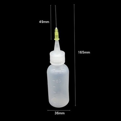 ESD buteliukas 50ml - su adata - skysčiams