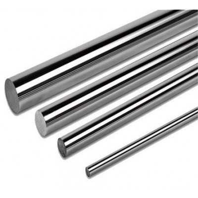 Ašis 5x100 mm - chromuotas - robotų konstravimo ir "pasidaryk