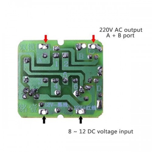 Nuolatinės įtampos keitiklis-AC - nuo 12VDC iki 230VAC - galia