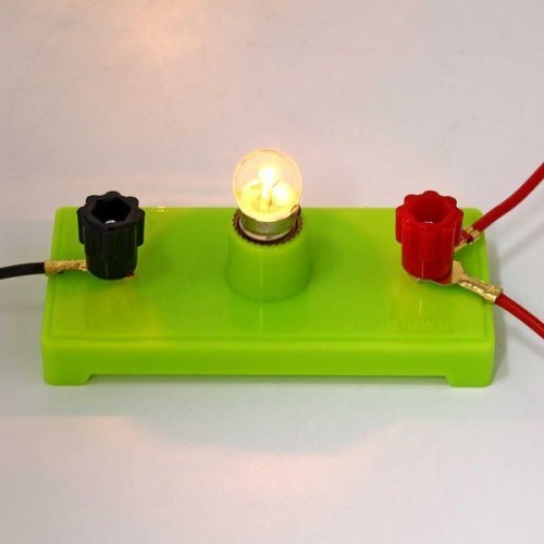 Lemputės laikiklis ant stovo - eksperimentams su elektros