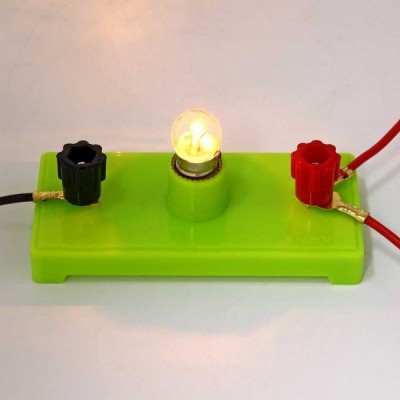 Lemputės laikiklis ant stovo - eksperimentams su elektros