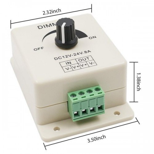 LED juostelių reguliatorius - DIMMER - 12-24 V NUOLATINĖS
