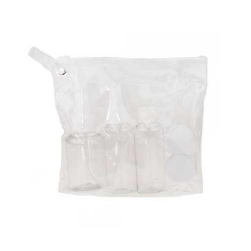 Kosmetikos ir dezinfekavimo priemonių talpyklos - kelioninis