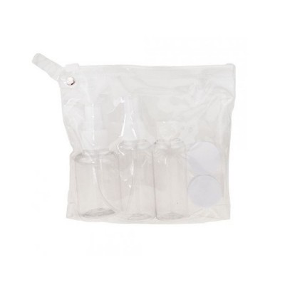 Kosmetikos ir dezinfekavimo priemonių talpyklos - kelioninis