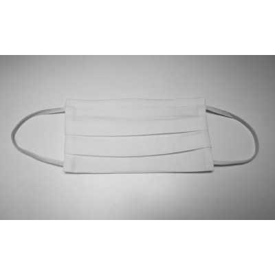 Trijų sluoksnių veido kaukė - balta - daugkartinio naudojimo -