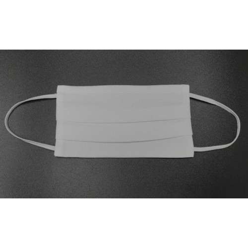 Trijų sluoksnių veido kaukė - balta - daugkartinio naudojimo -