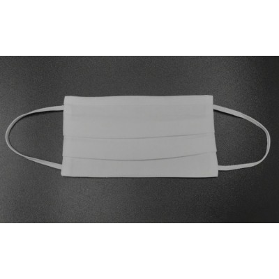 Trijų sluoksnių veido kaukė - balta - daugkartinio naudojimo -