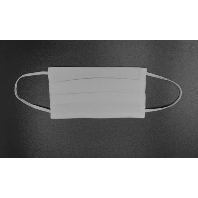 Trijų sluoksnių veido kaukė - balta - daugkartinio naudojimo -